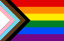 Rainbow flag icon - Progress Pride version